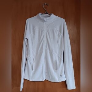 Ellie Full-Zip Active White Jacket